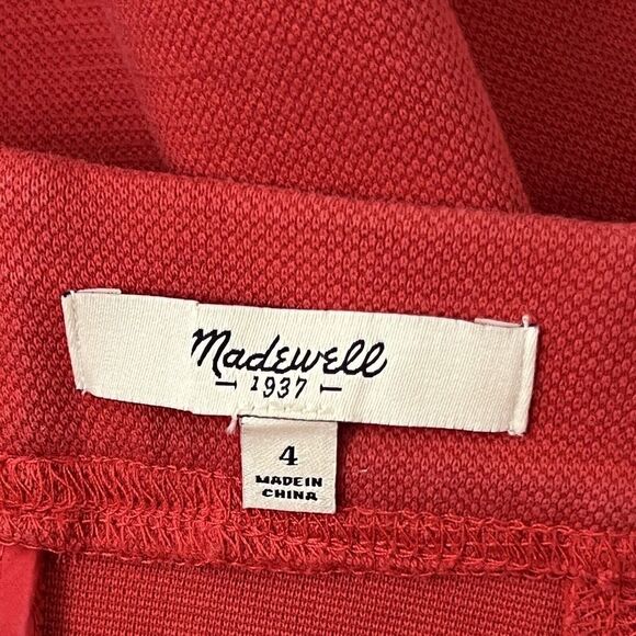 Madewell Womens Size 4 Red Wavelength Mini Skirt - Picture 3 of 3